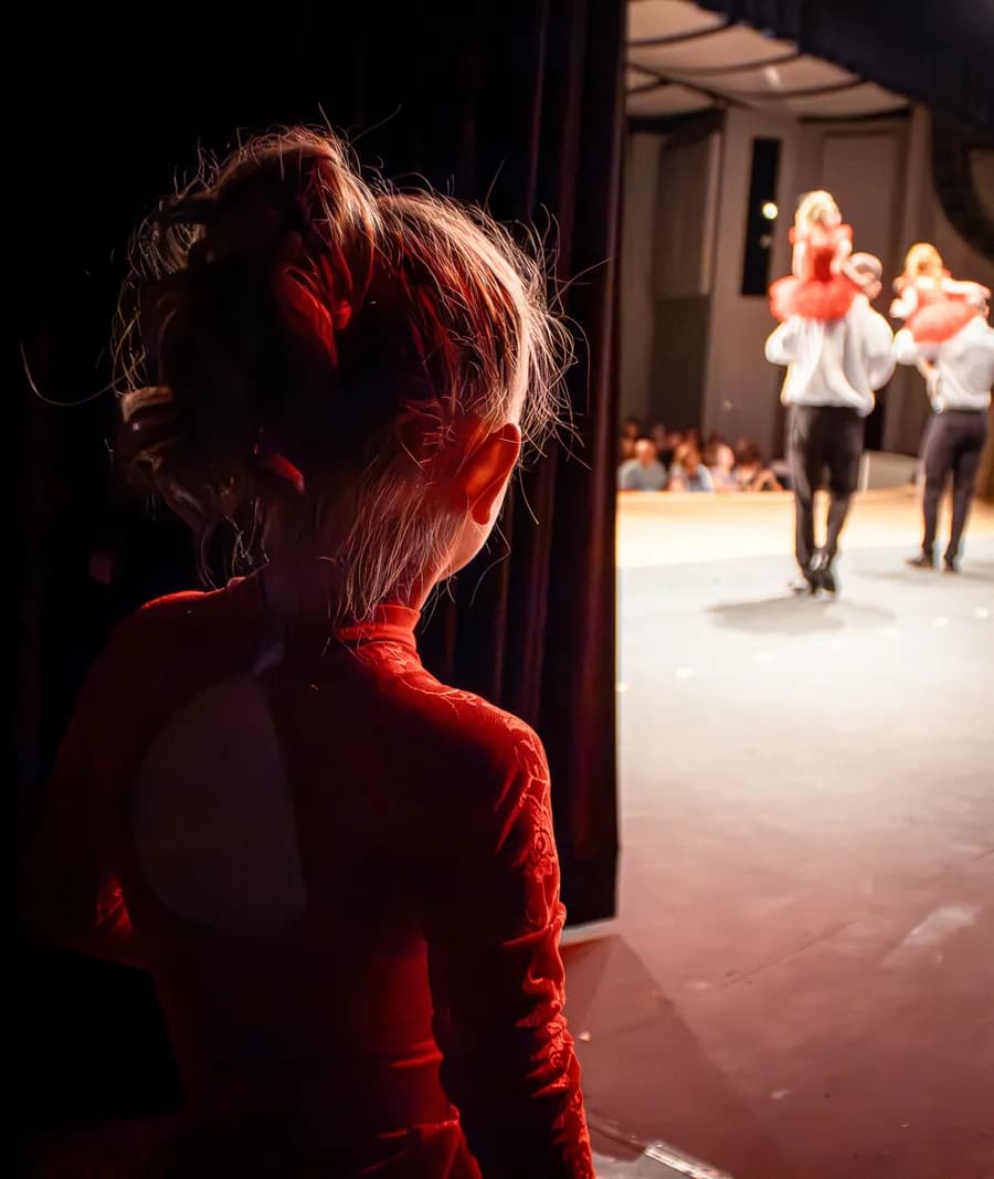 Young dancer on stage at Ashland Dance Academy showcase