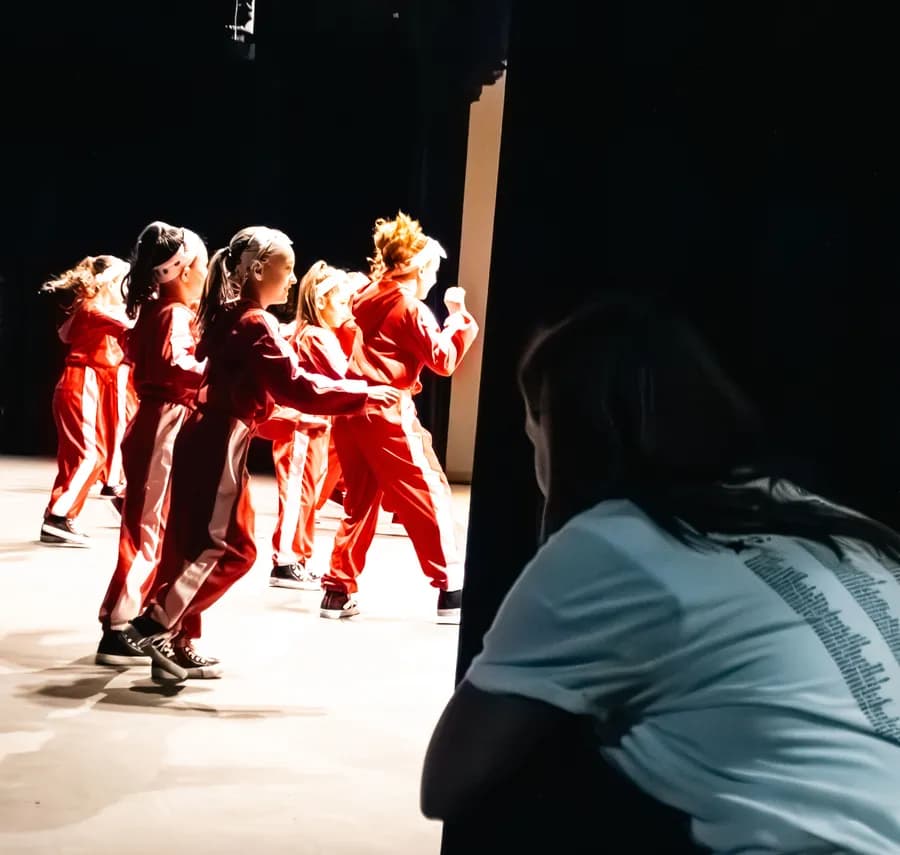 Young dancer on stage at Ashland Dance Academy