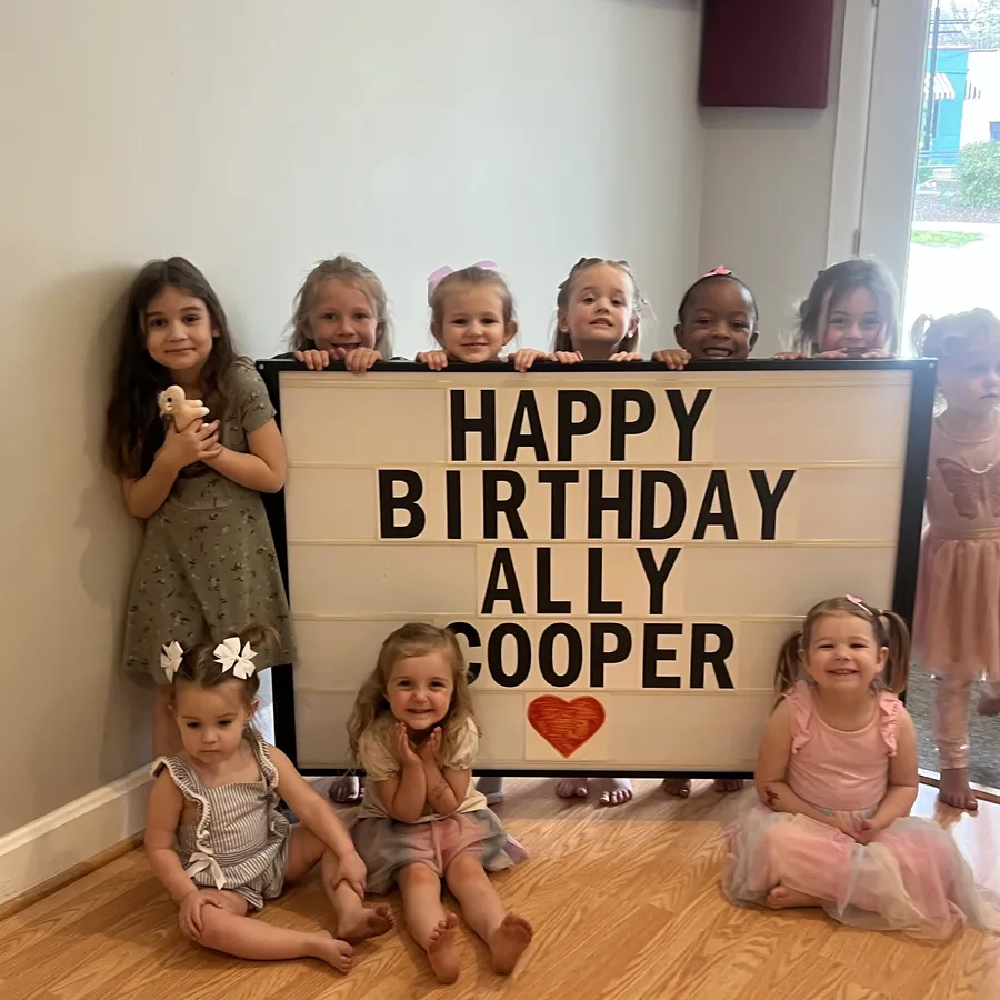 Young dancers at a birthday celebration